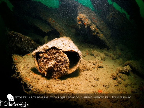 COAL SHIP USS MERRIMAC - Scuba Diving in Wrecks of the Hispanic - Cuban and North American War of 1898. "COAL SHIP USS MERRIMAC".