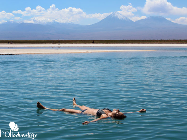 Swimming in the Cejar Lagoon, Antofagasta región, Chile. - EXCURSIÓN “LAGUNA CEJAR”