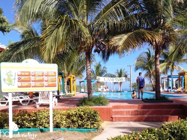 Playa Blanca camping's panoramic view, Rafael Freire, Holguín, Cuba. - Campismo PLAYA BLANCA
