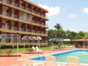 Panoramic hotel & pool view