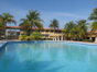Panoramic hotel & pool view
