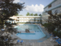 Panoramic hotel & pool view
