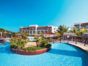 Pool and hotel view