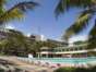 Panoramic hotel & pool view