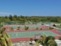 Tennis court view