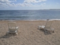 beach in front to the house