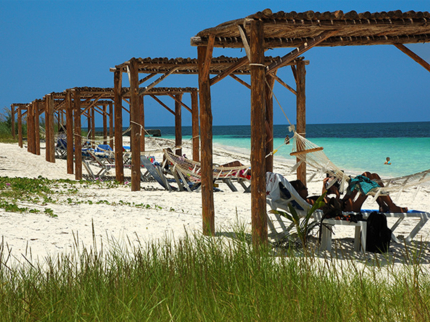 Cayo Levisa beach panoramic view, Pinar del Río