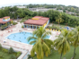 Panoramic hotel & pool view