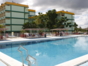 Panoramic hotel & pool view