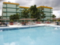 Panoramic hotel & pool view