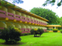 Hotel entrance panoramic view